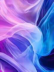 Obraz premium Abstract gradient background in vibrant neon tones of blue, purple, and pink, with a smooth, flowing transition.