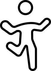 Dancing People Icon, Trendy Dances, Tango, Twerking, Breakdance, Happy dancing people icons. Modern dance class vector silhouette symbols, Disco dance lifestyle, isolated on transparent background.