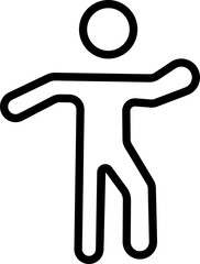 Dancing People Icon, Trendy Dances, Tango, Twerking, Breakdance, Happy dancing people icons. Modern dance class vector silhouette symbols, Disco dance lifestyle, isolated on transparent background.