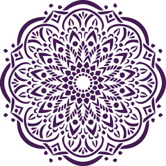 Beautiful flower art and mandala vector design