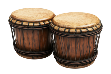 bongo drum isolated on white background 