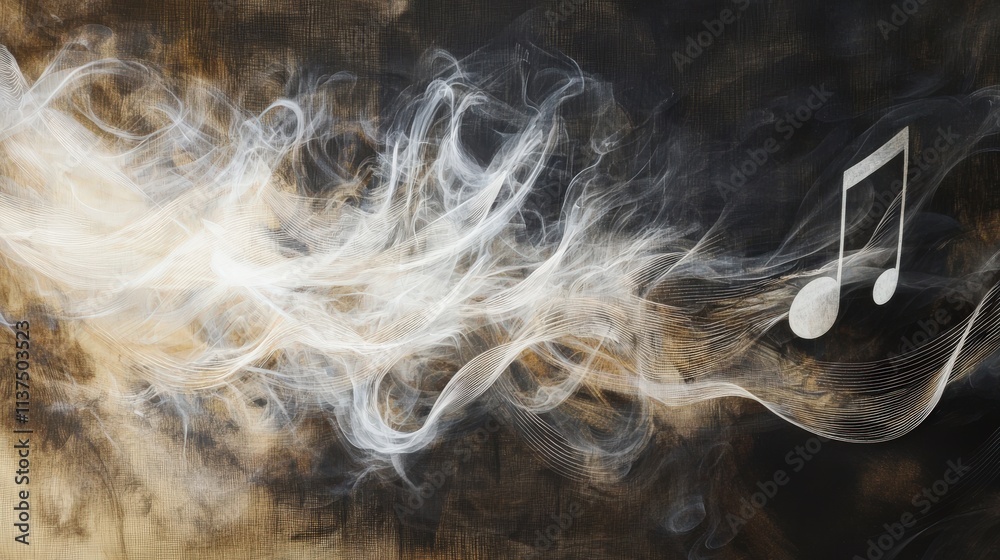 Leinwandbilder elegant light pulses create rhythmic atmosphere in abstract music visualization digital art dark env