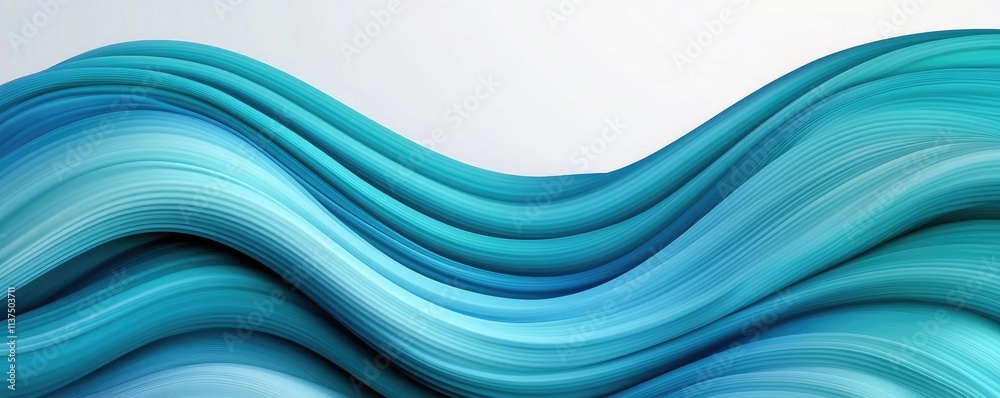Aufkleber Wave abstract background concept. Abstract wavy blue background ideal for modern design and artistic projects.