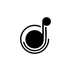 Obraz premium music logo icon