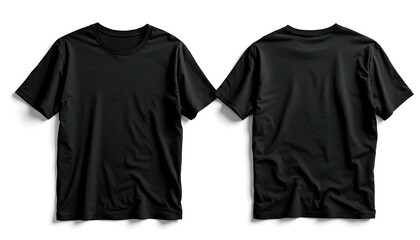 black t shirt isolated