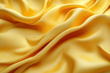Obraz premium Golden Fabric Flows Smoothly and Elegantly with Soft Waves