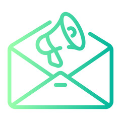 mail Line Gradient Icon