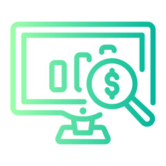 analysis Line Gradient Icon