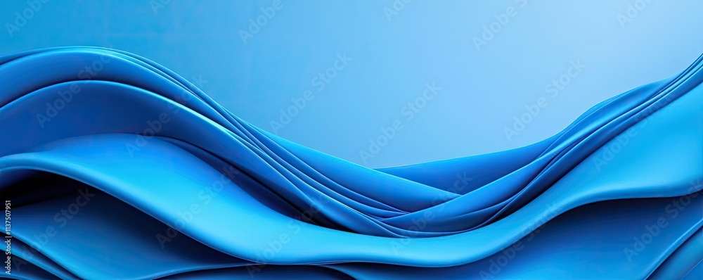 Poster Wave abstract background concept. Abstract blue wave background for design and creative projects.