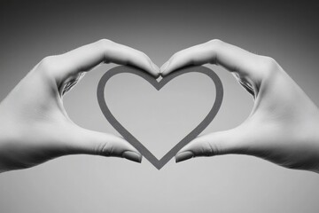 Obraz premium Hands Forming Heart Shape