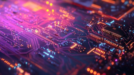 Fototapeta premium Circuit Board Closeup