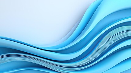 Fototapeta premium Wave abstract background concept. Abstract waves of blue create a calming and modern background design for various uses.