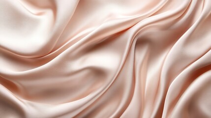Fototapeta premium Closeup of luxurious pink silk fabric, smooth texture, flowing elegance for fashion and design
