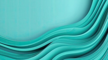Wave abstract background concept. Abstract turquoise wave pattern with smooth curves and modern design aesthetic.