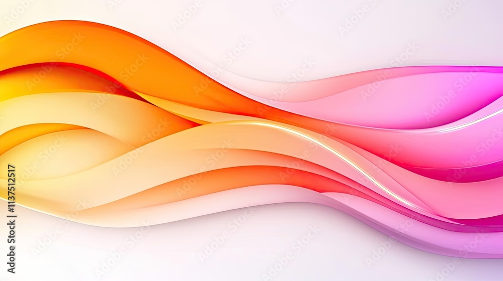 Aufkleber Wave abstract background concept. Abstract waves in vibrant colors create a dynamic and modern background design.