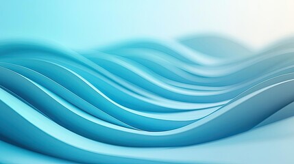 Naklejka premium Wave abstract background concept. Abstract blue waves creating a serene and calming visual effect.