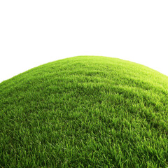 Fototapeta premium Lush Green Hill Isolated for Nature Backgrounds Transparent Background.