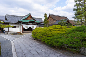 Fototapeta premium Daikaku-ji Temple in winter season at arashiyama in Kyoto, Japan