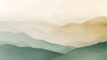 A soft gradient in calming earth tones of beige, sage green, and light brown, creating a warm aesthetic