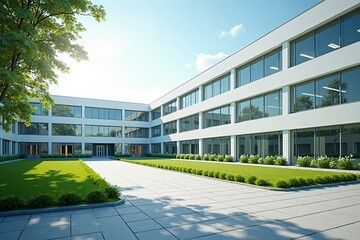 Modern hospital isolation ward exterior showcasing advanced medical facilities and compassionate care, emphasizing the importance of health infrastructure in safeguarding public well-being.