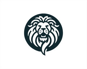 Lion head Roar Mascot, lion logo design vector illustration