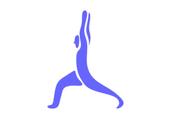 yoga person silhouette vector art illustration.