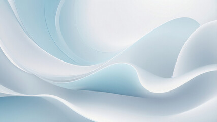 Fototapeta premium Abstract wavy blue gradient background with layered flowing shapes, modern minimalist design for presentations and wallpapers.