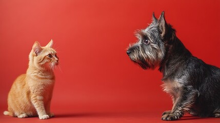 dog, animal, terrier, pet, cute, black, puppy, 