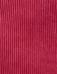 red carpet texture Corduroy fabric photographed close-up, prominent texture, suitable for clothing, bags, backgrounds