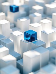 Fototapeta premium Cubes in Room