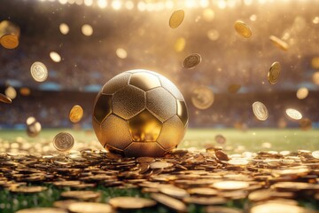 Soccer Ball on Coins