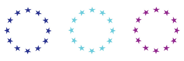 Stars In Circle Icon .