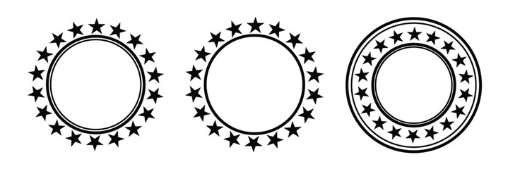 Stars In Circle Icon .