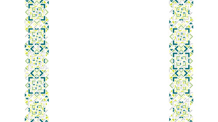 Textured Background with Oriental Ornament and Silhouette