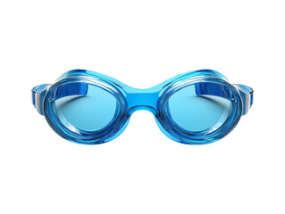 Fototapeta premium Isolated Blue Swimming Goggles Icon on Transparent Background