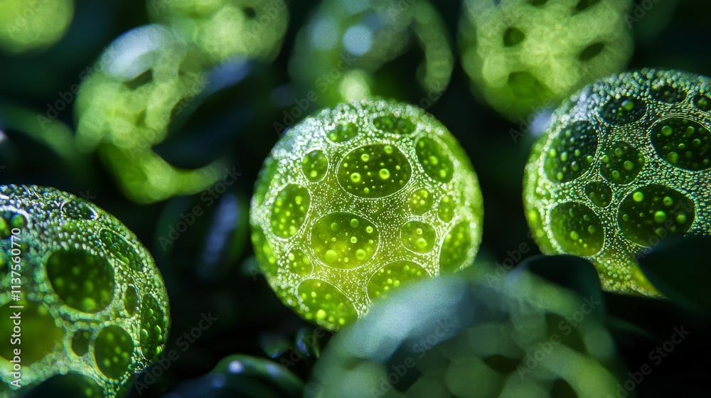 Poster closeup of lime seeds forming yin yang design in nature macro photography artistic green environment