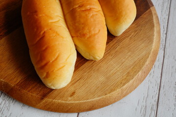 パン屋さんで購入した美味しい3本のコッペパン