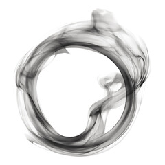 Smoke ring in motion icon isolated on a transparent background, ideal for design concepts, digital art, or visual effects content.