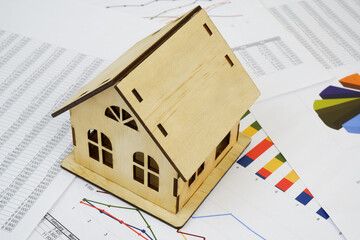 House model on financial documents
