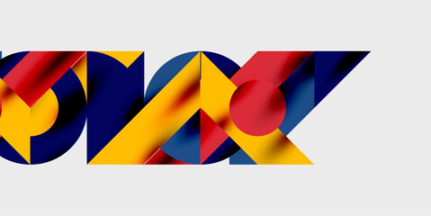 Modern abstract background featuring circles, lines, and triangles in a dynamic geometric composition. Perfect for stylish, tech, or creative-themed designs