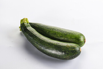 Raw young small green zucchini
