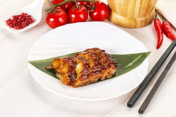 Grilled eel with unagi sauce