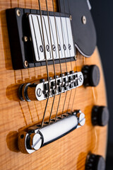 Electric guitar on the dark background