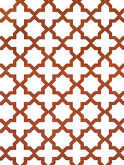 Fototapeta premium A highly sophisticated geometric design pattern showcasing intricate shapes presented in warm brown tones