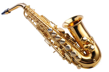 saxophone isolated on white background