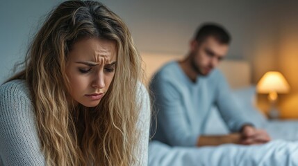 Emotional Moment in a Bedroom