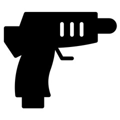 Army Guard Gun Glyph Icon