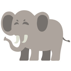 Cute Cartoon Elephant Illustration, Design Inspiration, Illustration, Character