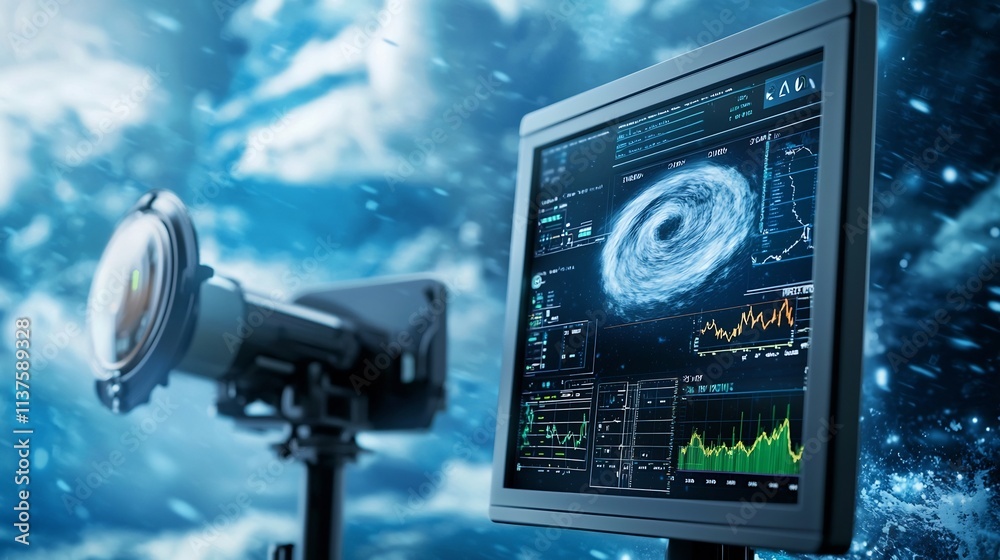 Poster advanced virtual weather station with integrated cyclone monitoring and warning system leaving copy 