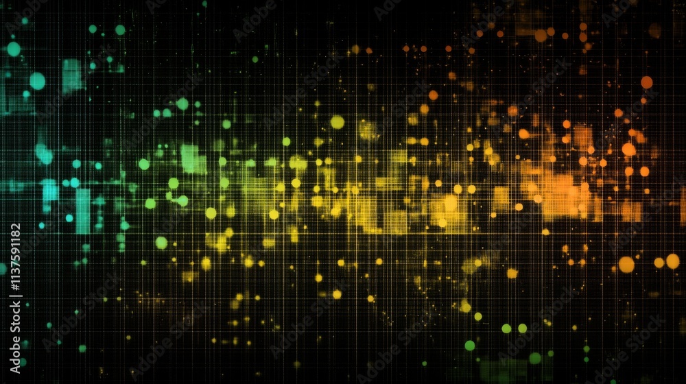 Leinwandbilder vibrant digital background with colorful abstract patterns